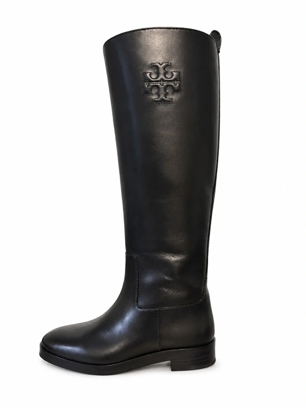 Tory Burch Black Over-the-Knee Leather Boots
